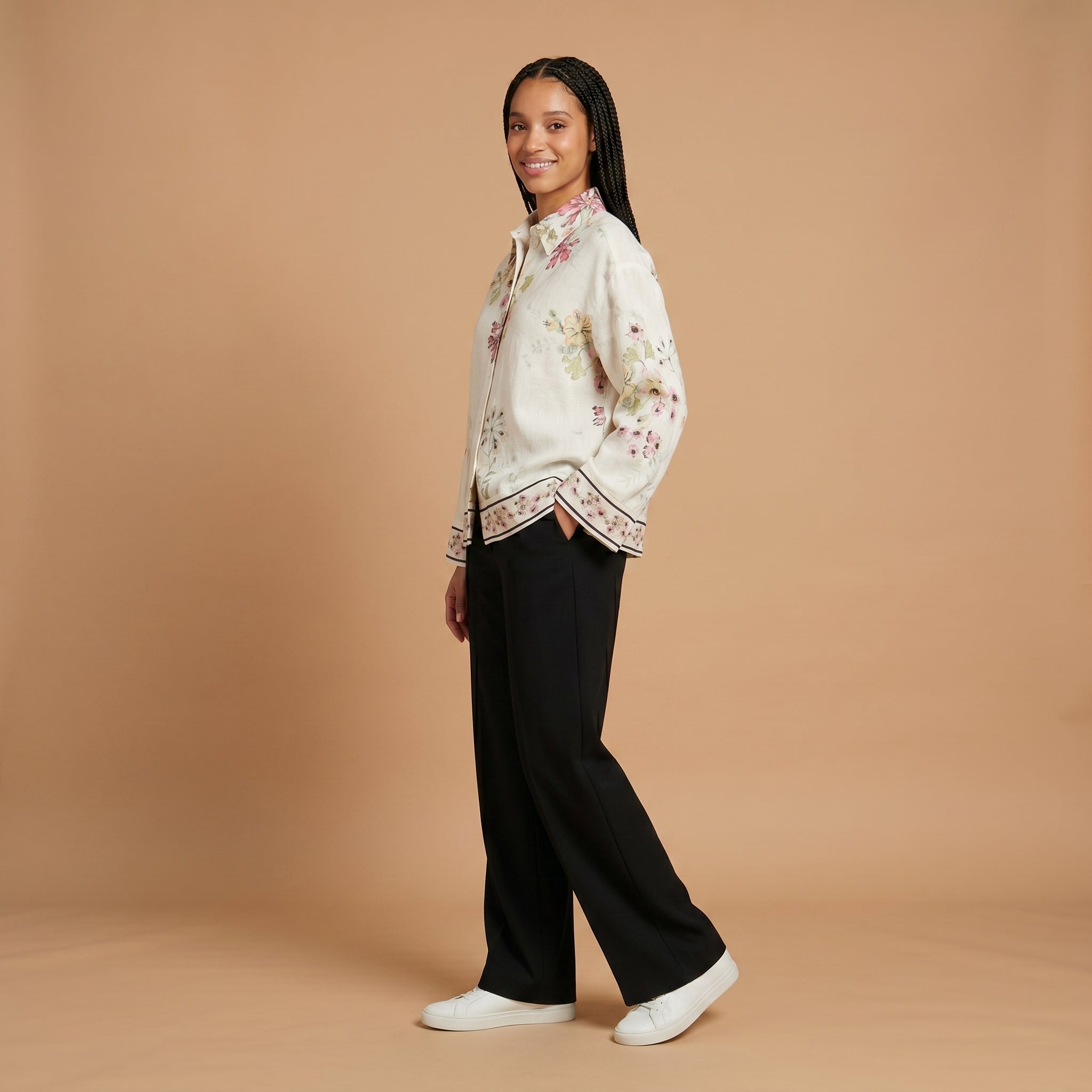 Petal Frame – Floral Shirt