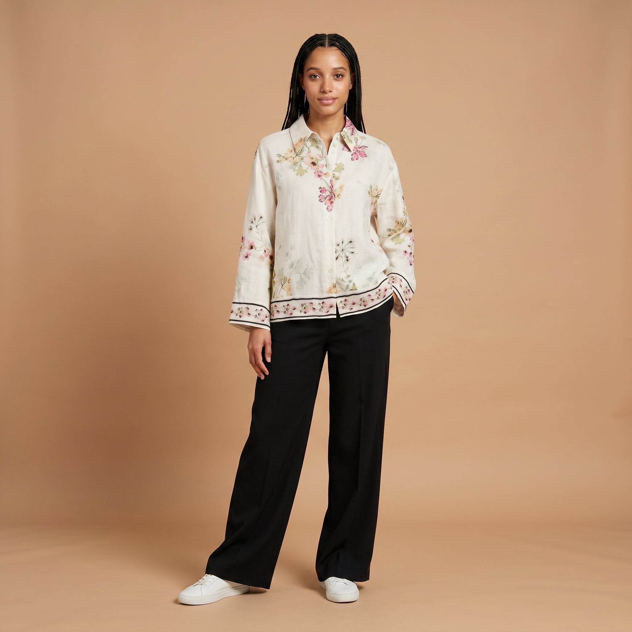 Petal Frame – Floral Shirt