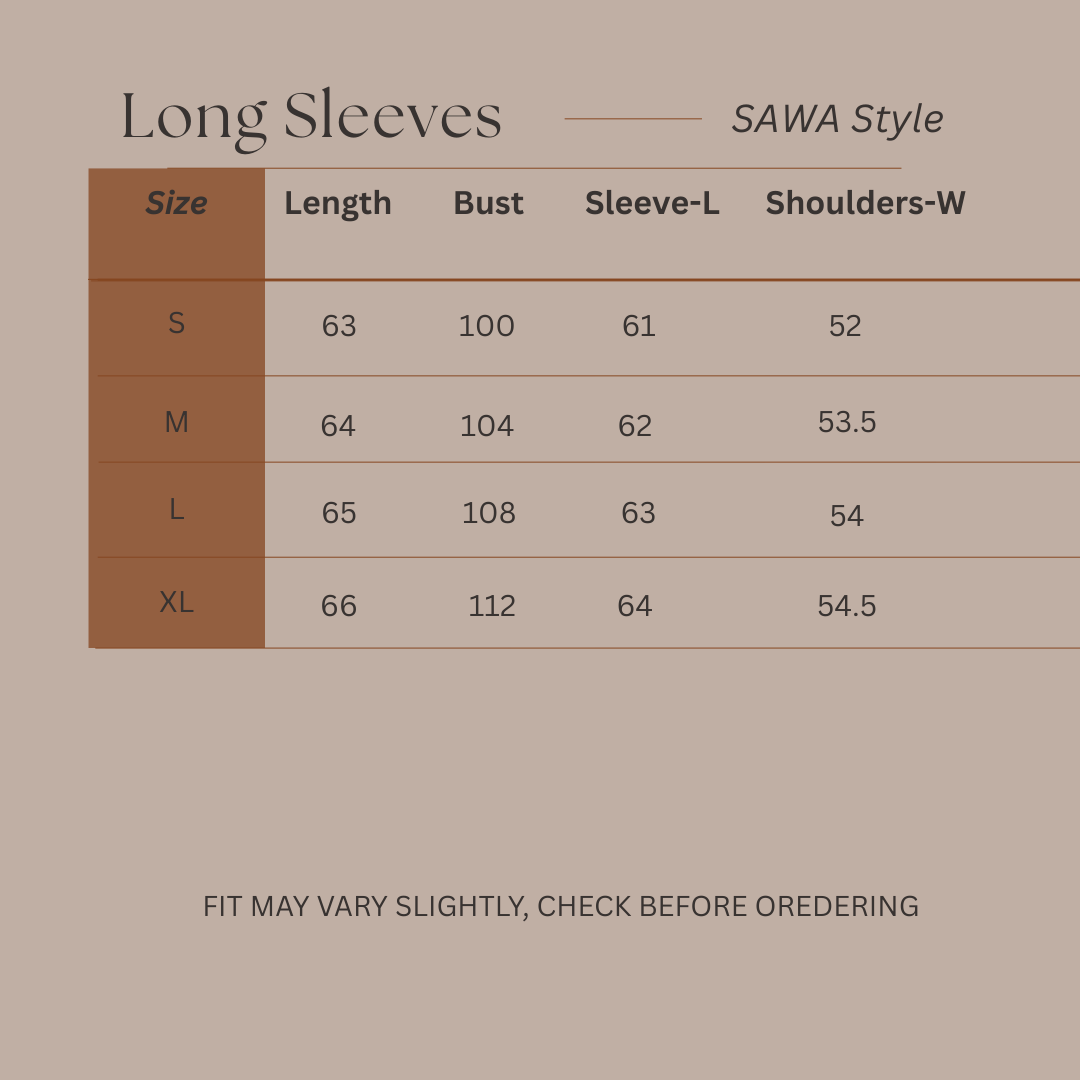 Size Guide for Coastal Rhythm - Striped Tee