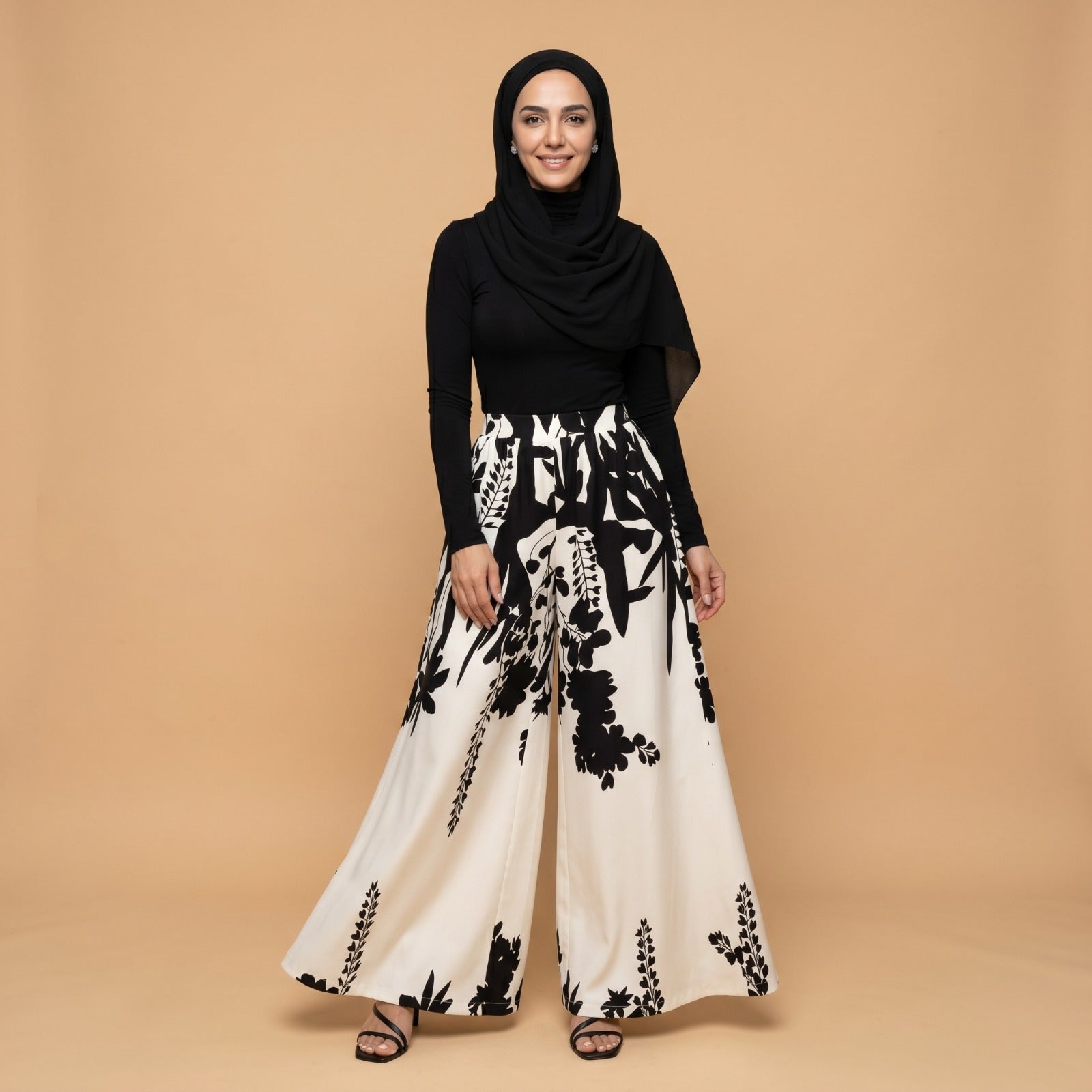 Ink Garden – Printed Wide Leg Trousers